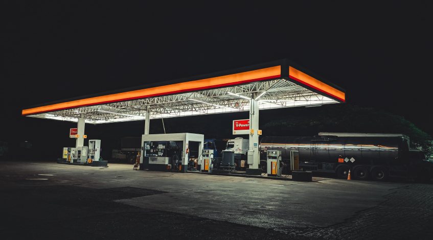 petrol station image